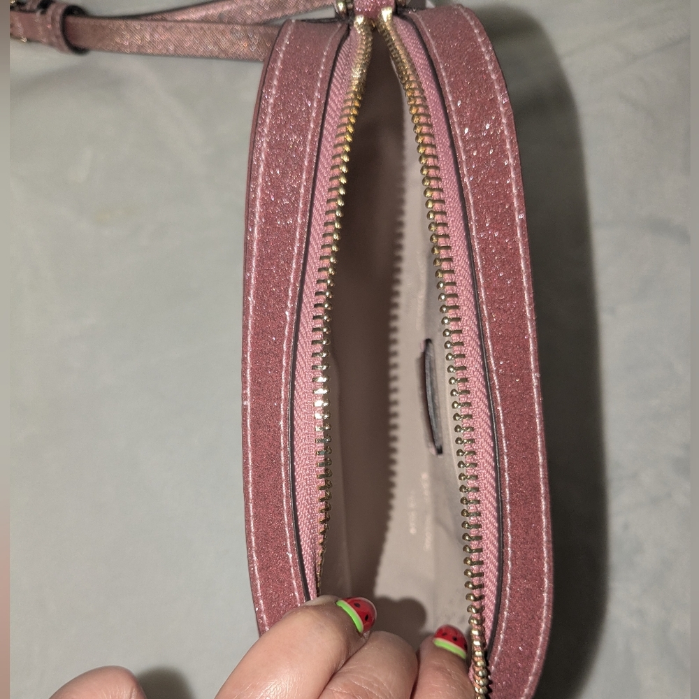Kate Spade Pink Glimmer Oval Camera Bag - Picture 4 of 8